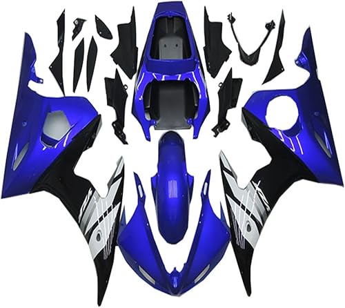 NT FAIRING Carenado de inyección blanco azul brillante apto para Yamaha YZF 2003-2005 R6 y 2006-2009 R6S nuevo kit pintado ABS plástico motocicleta