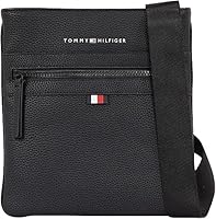 Tommy Hilfiger Herren Umhängetasche Essential PU Crossover Klein, Schwarz (Black), Einheitsgröße