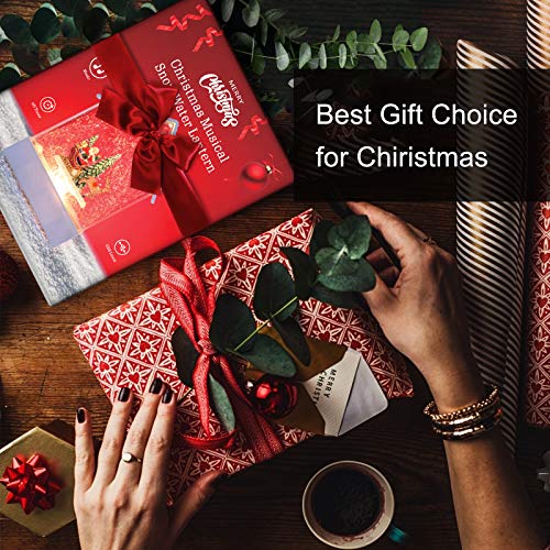 Elegear Christmas Snow Globe with Swirling Water Glitter, Battery Operated & USB Powered Snow Globe Christmas, Musical Light up Snow Globe with 8 Songs & 6 Hours Timer Christmas Decorations Ornaments - Thumbnail 6