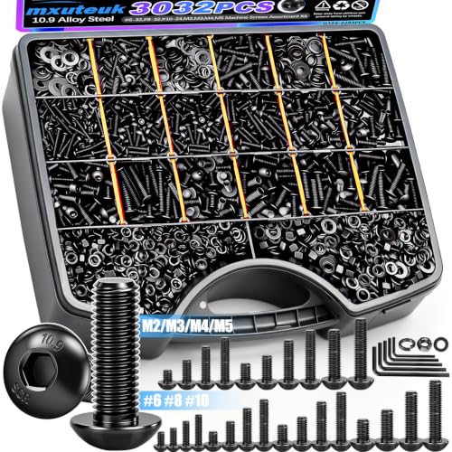 mxuteuk 3032Pcs Machine Screws Assortment Kit