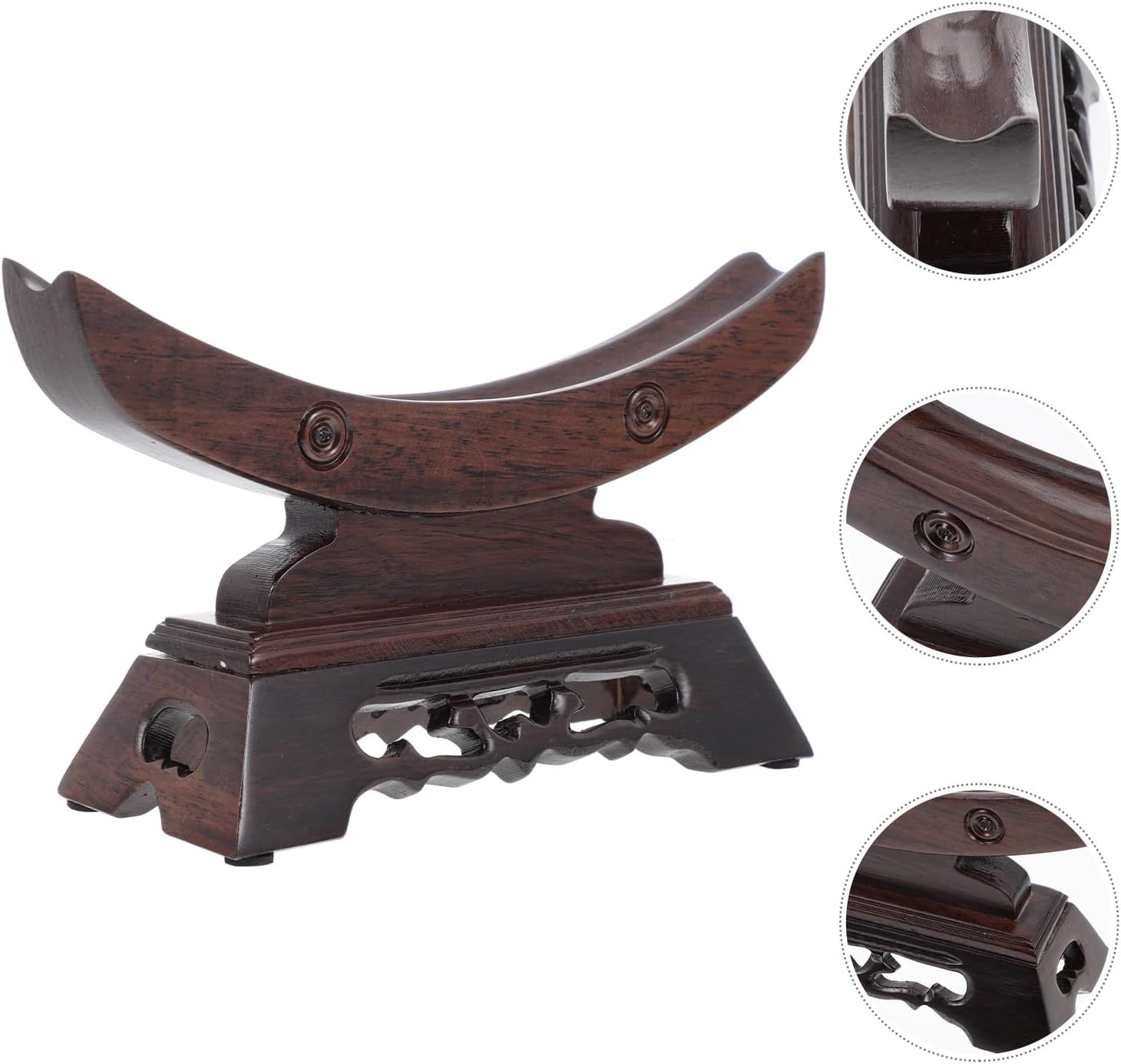 Wooden Stand Desktop Rack Display Bracket for Xmas Brown