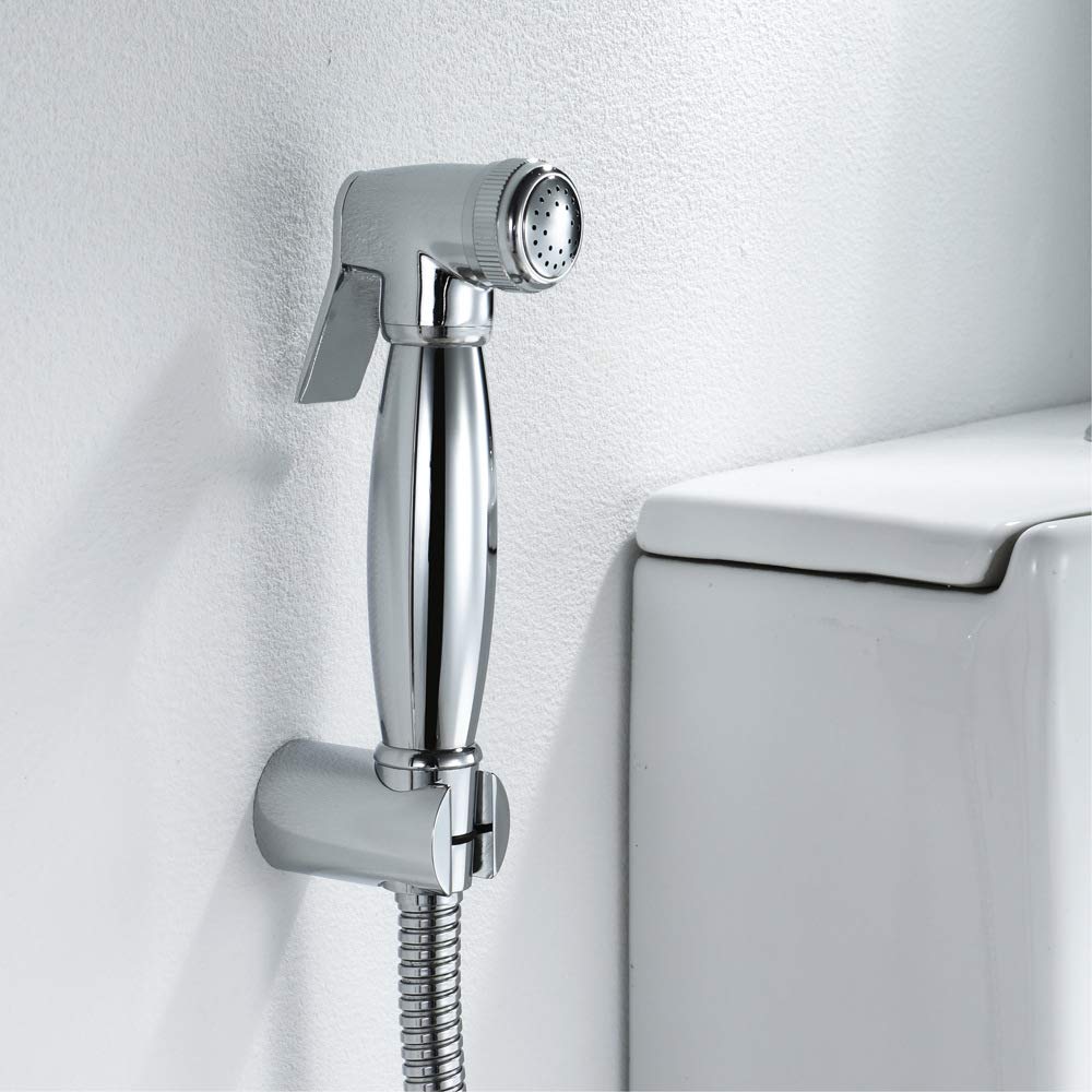 Wysokociśnieniowy chromowany zestaw opryskiwaczy do pieluch – mosiężny ręczny bidet do toalet, regulowany spray do łatwego czyszczenia, idealny do pieluch materiałowych i higieny łazienkowej