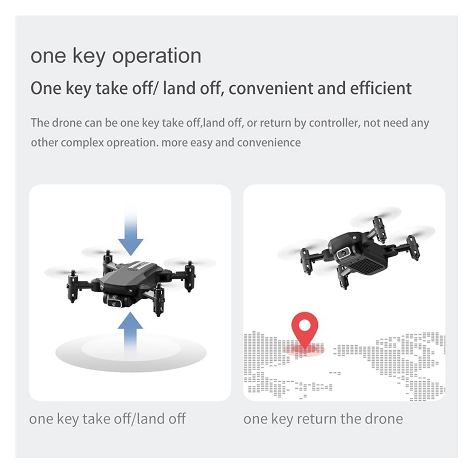 Składany dron Quadcopter Mini Drone z kamerą 4K HD 1080P WiFi Quadcopter Fotografia lotnicza Drone Transmisja w czasie rzeczywistym Helikopter Zabawka (Kolor: 1080P Pudełko Rozmiar: 1) (1080P torba