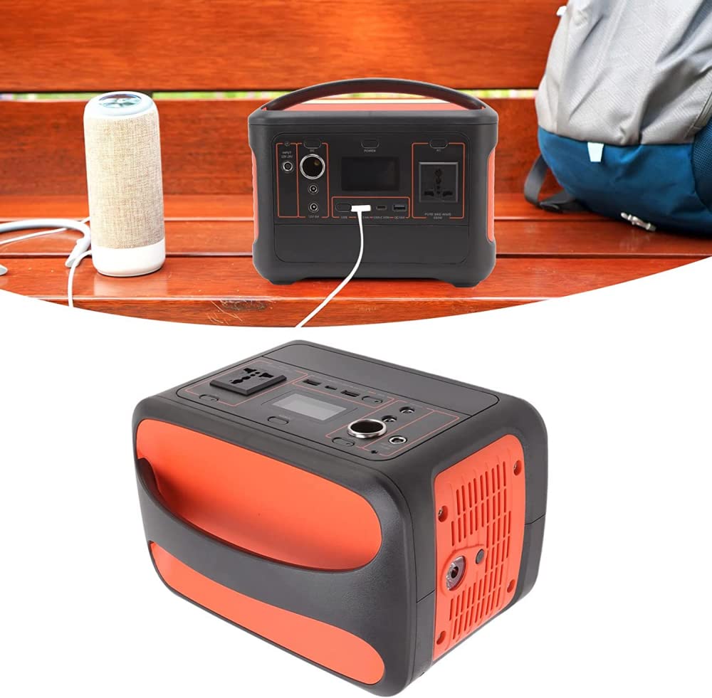 Centrale électrique Portable 600 Wh, générateur Solaire à Batterie au Lithium de Stockage d'énergie 153 600 mAh, Centrale électrique 230 V/600 W AC + USB + DC pour Le Camping, la m