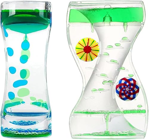 Miniatura 11 de Oneshow Temporizador de movimiento líquido, reloj de arena de aceite colorido líquido, juguetes sensoriales para actividad, alivio del estrés