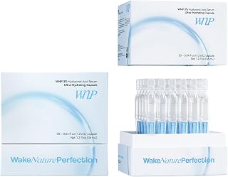 WNP Ultra Hydrating Serum 3% Hyaluronic Acid Smoother Skin|Pre-makeup SkinCare|Anti-Aging serum for face Single-Use Vials Skincare|for Sensitive skin|4D Hyaluronic Acid (60 vials)