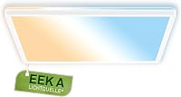 Stropné LED svietidlo BRILONER, 42x42x3 cm, biele, 14,2 W, 3000 lm, CCT nastaviteľné biele svetlo, ploché, nepriame osvetlenie, do obývačky a chodby 1