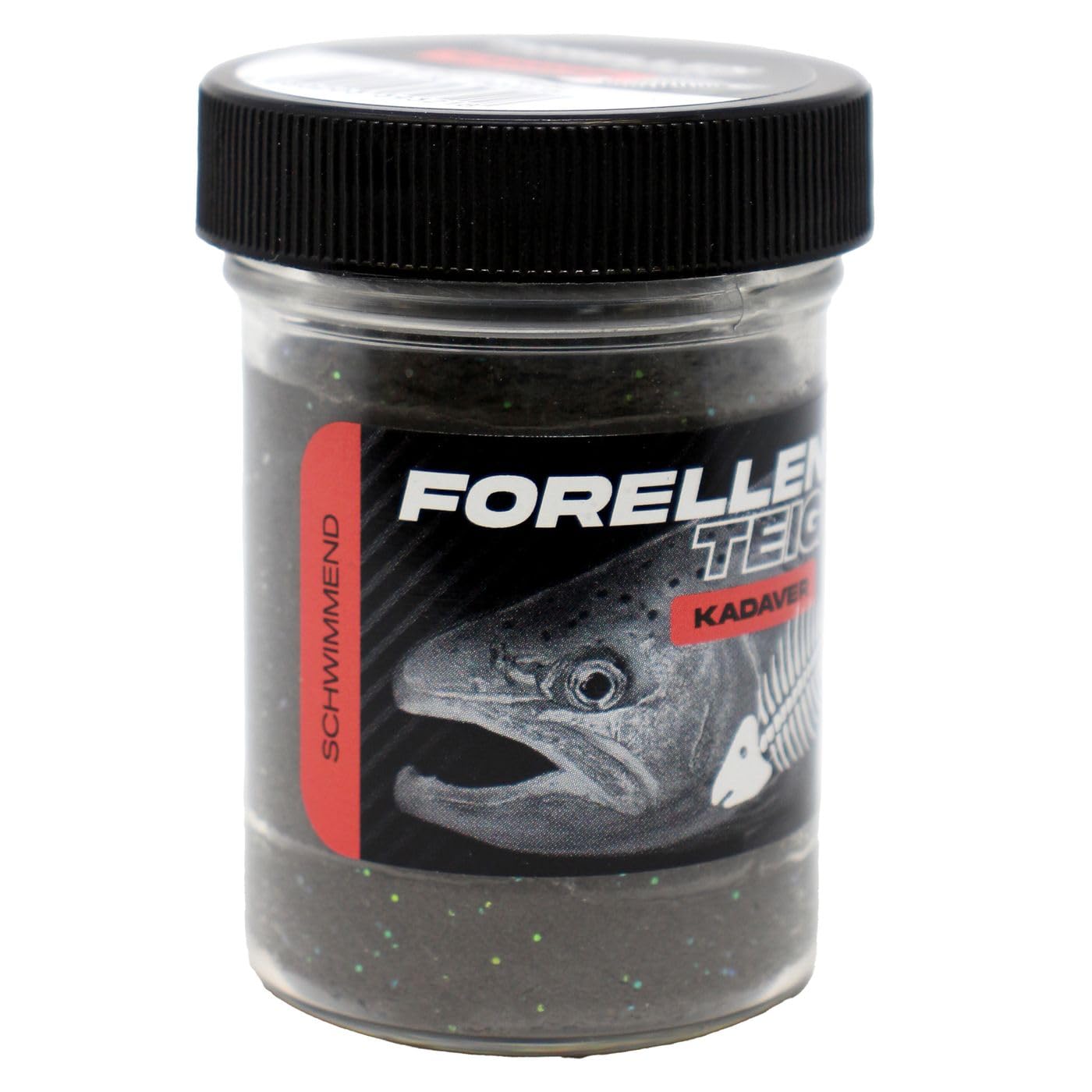 FTM Forellenteig schwimmend 50g - Forellenteig, Farbe/Aroma:Schwarz/Grau - Kadaver