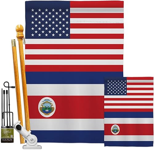 Bandera de la Amistad de Costa Rica de la Copa del Mundo de Estados Unidos para decoración exterior de la casa, decoración al aire libre, tapiz de