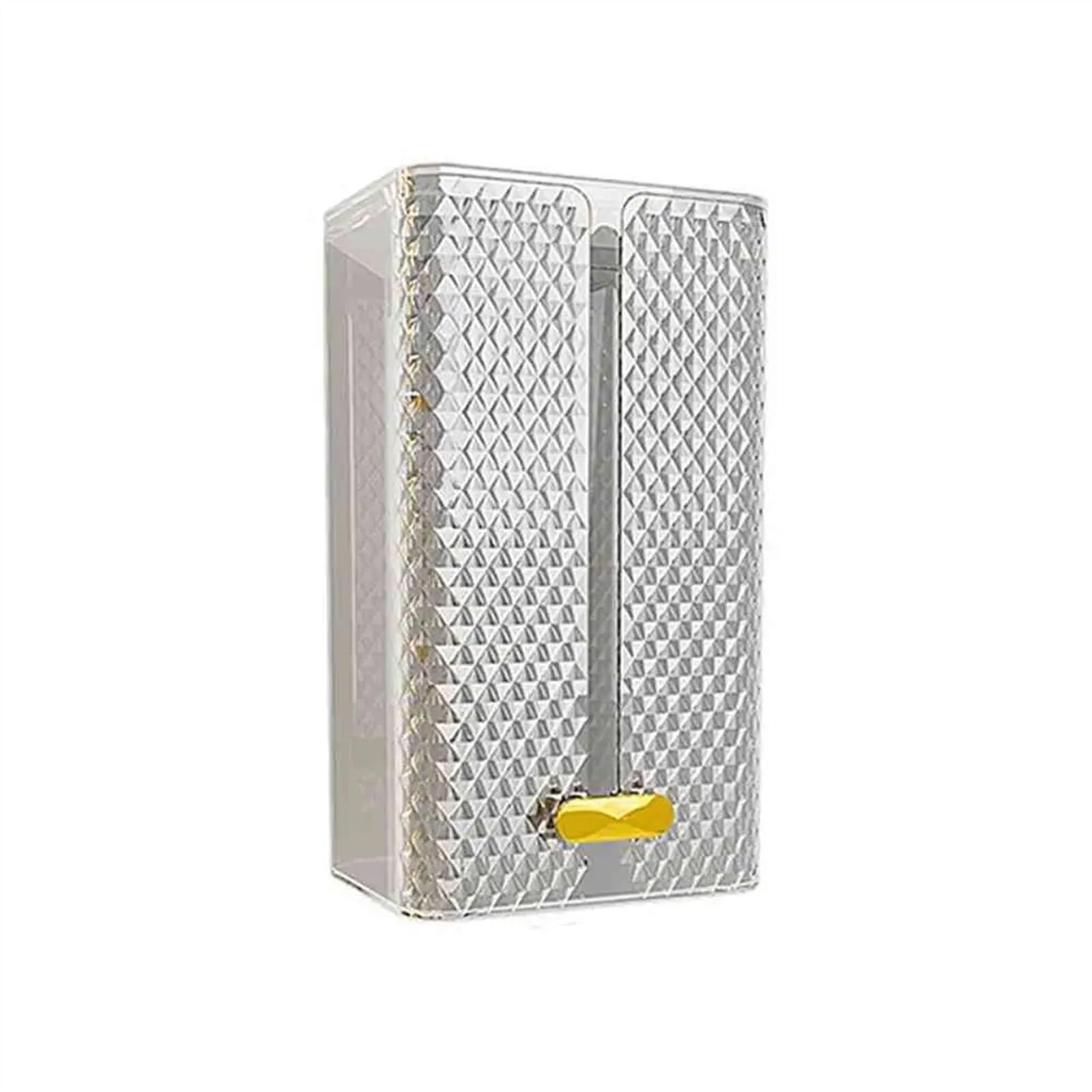 Tissue Holder Paper Towel Holder, Wall Mounted Dispenser, Punch-Free Tissue Box Guest Napkin Countertop for Bathroom Facial Box Decor(White)