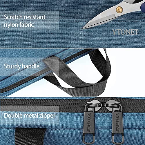Image of Ytonet 14 Inch Laptop Sleeve, Water Resistant TSA Laptop Case with Handle | Protective Computer Carrying Case Compatible with MacBook HP Dell Lenovo Asus Notebooks, Gifts for Men Women, Deep Teal