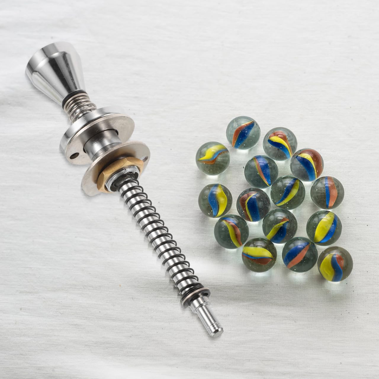 ibasenice Accessoires de Levier de Flipper pour Flipper Barre à Ressort pour Barre de Machine à sous Tireur à sous Petites pièces de Pièces de Jouet Alliage argenté