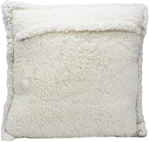 Miniatura 7 de Fennco Styles Almohada decorativa de lentejuelas y sherpa, con forma de corazón, 13 pulgadas de ancho x 14 pulgadas de largo, cojín champán para