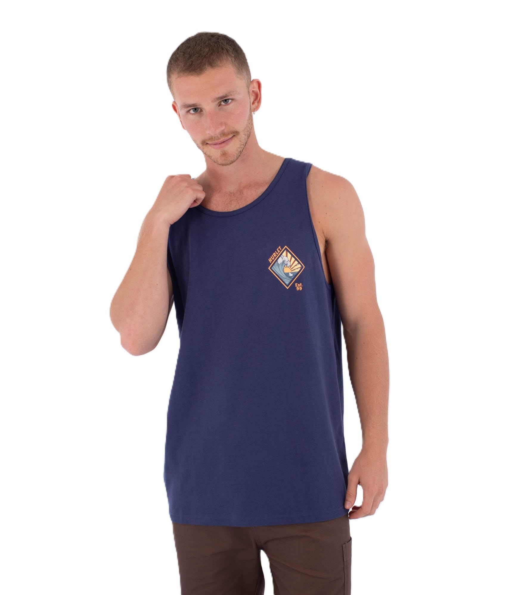 Hurley Mens Disques Tank T-Shirt, Destroyer, M EU