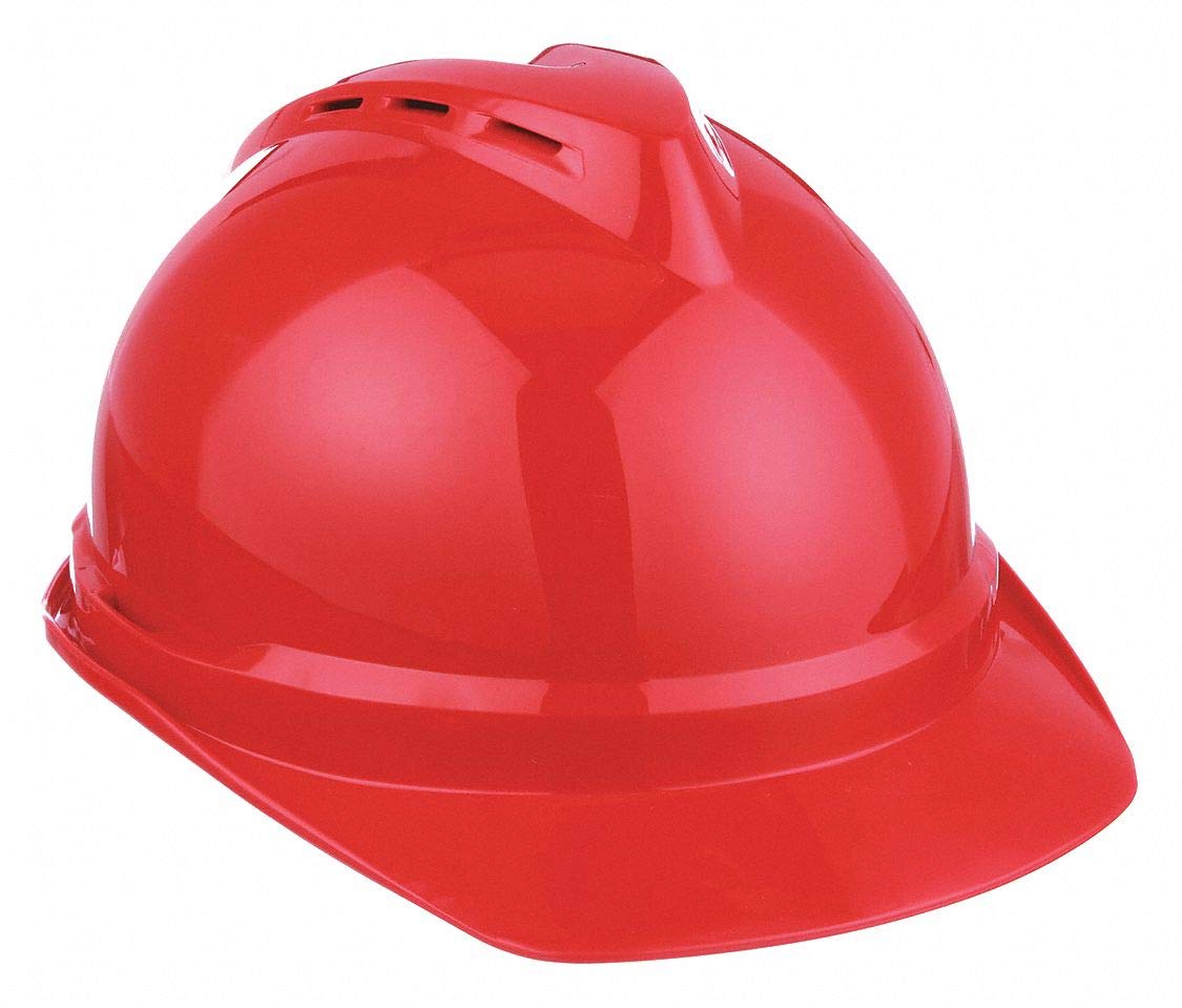 MSA Mine Safety Appliances Company 10034031 ~red baseball vent hard hat (20)-picture-54