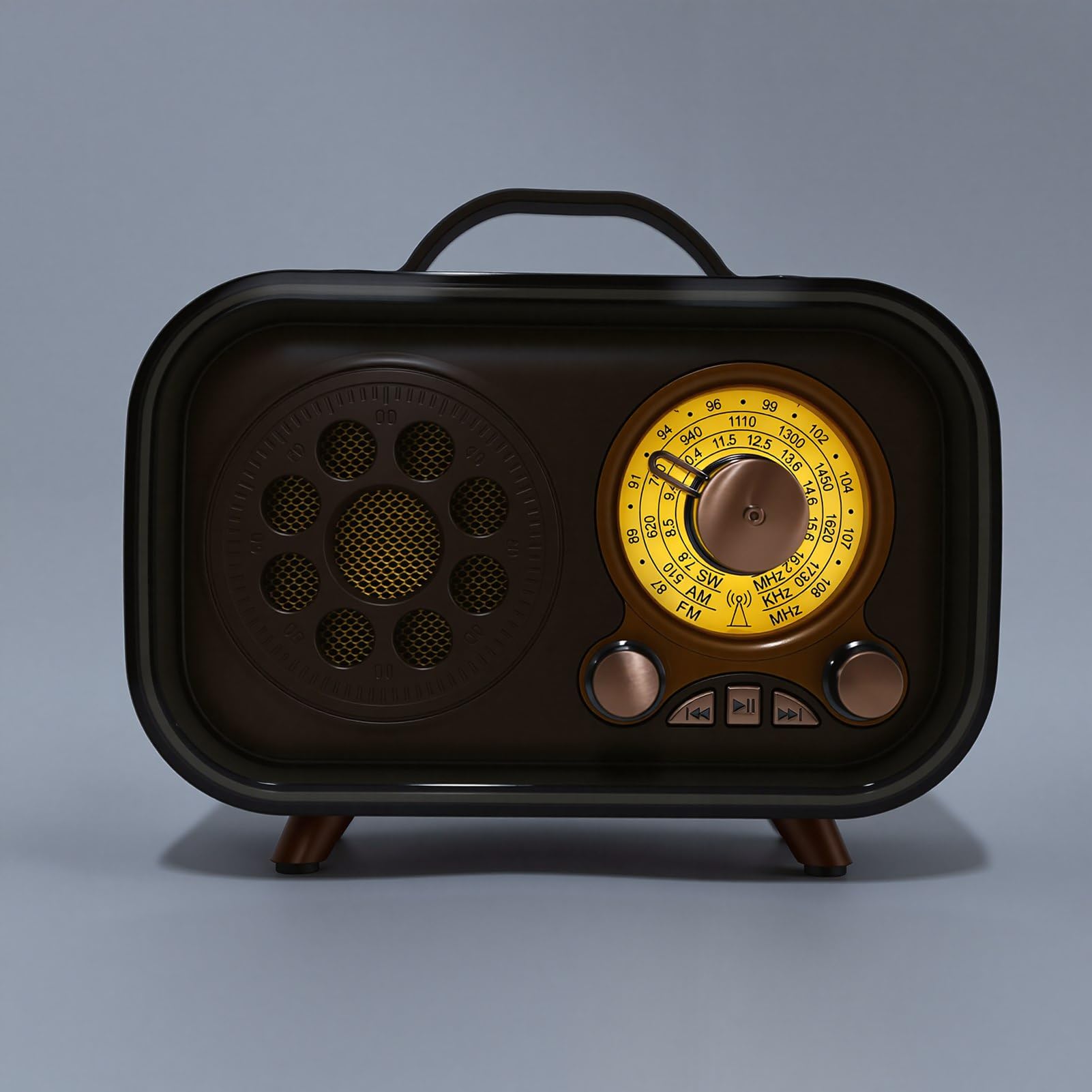 Fabater Altavoz Bluetooth Retro, Radio Portátil Am FM SW
