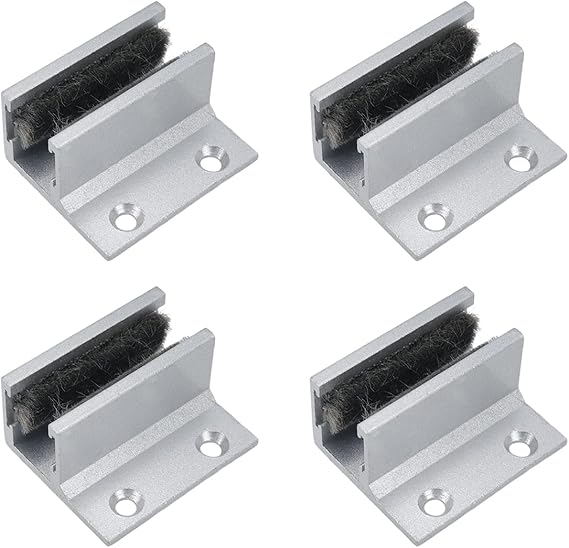 Sydien 4Pcs 11/2'' Sliding Shower Door Bottom Guide with