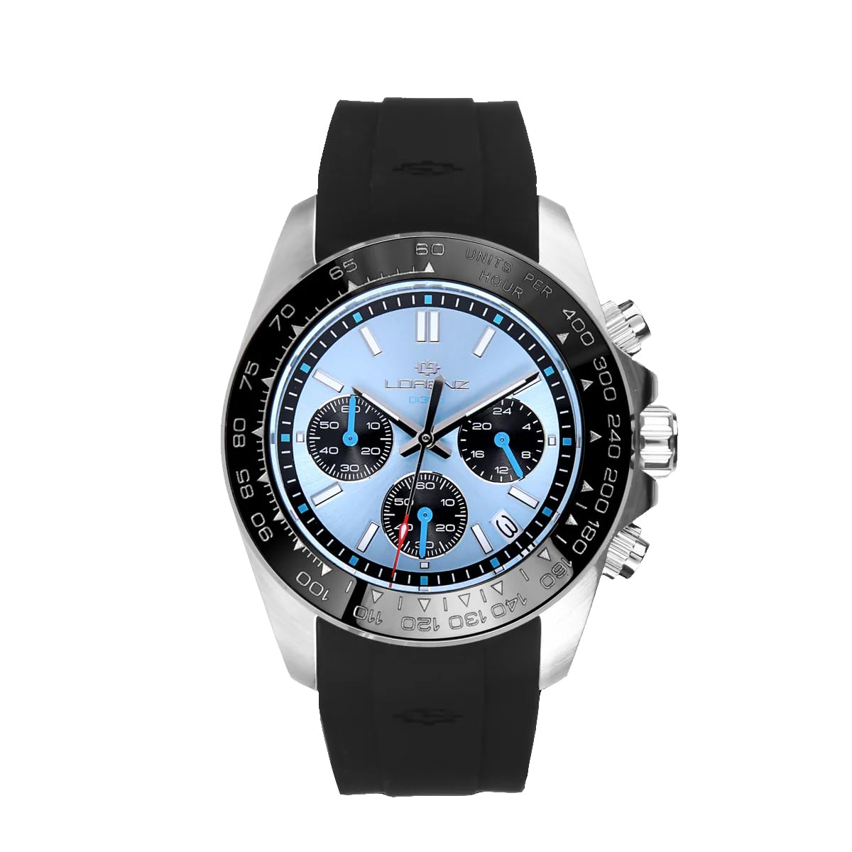 Lorenz DI300 Chronograph 030274AA - Orologio da Uomo Sportivo - Cronografo Subaqueo Professionale fino a 300 metri con Cinturino in Resina