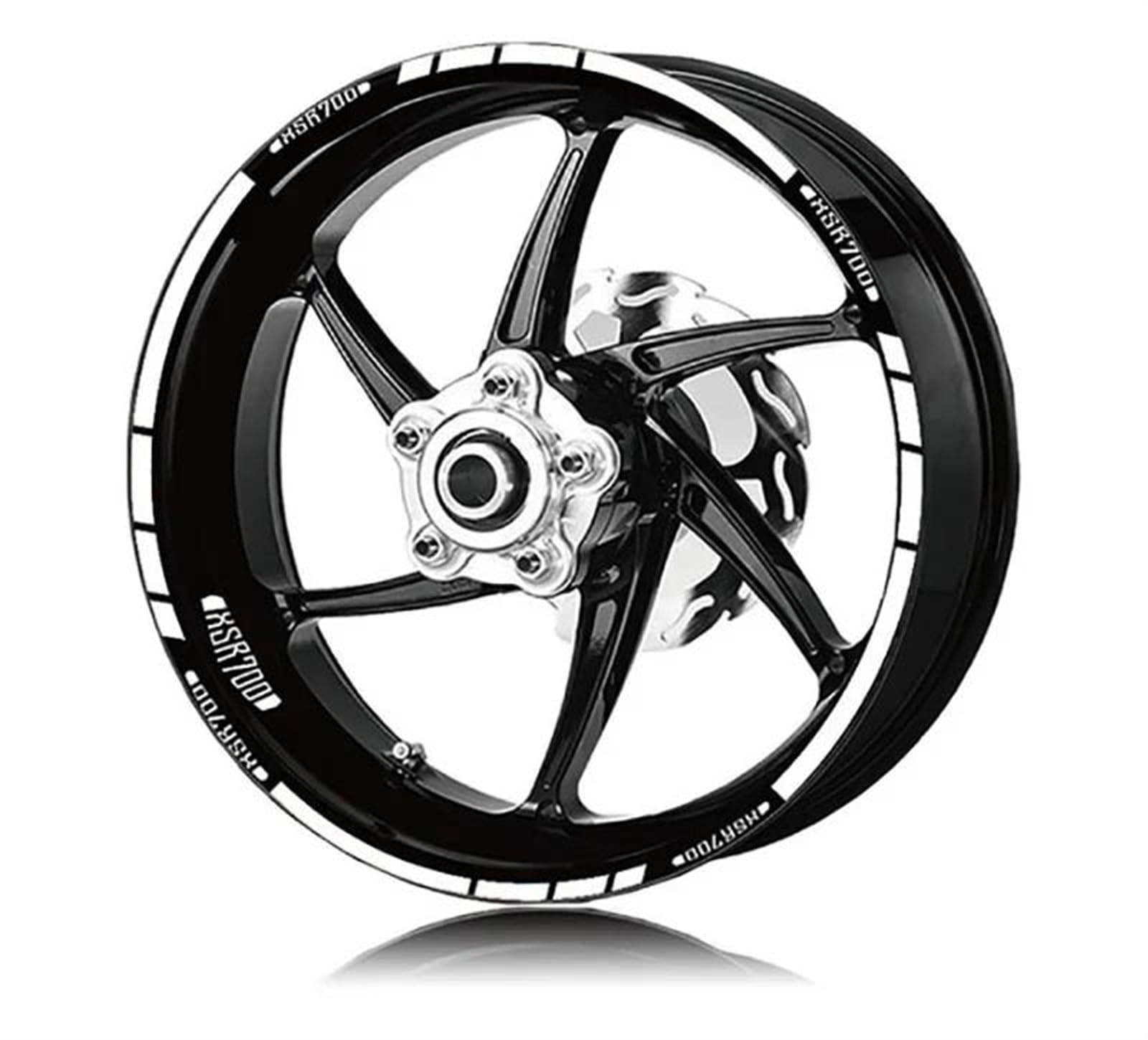 Motorcycle for Yamaha XSR700 XSR900 XSR 700/900 Wheel Decal Stickers Stripes Reflective Waterproof Kit Decorative(Color5)