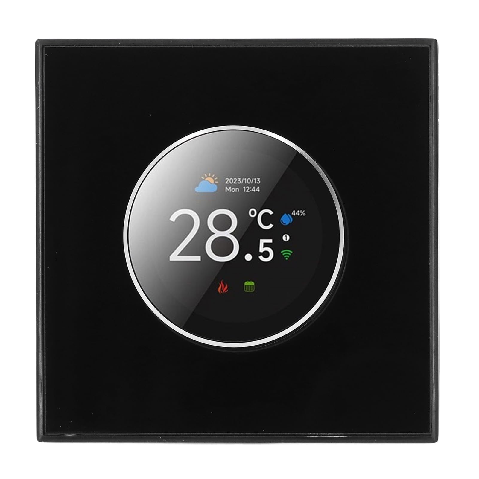 Cuifati Aplikacja Inteligentnego Termostatu Domowego Programowalna dla Domu, Pracuj z aplikacją dla Asystenta Sterowanie Głosowe, Sterowanie za pomocą Pokrętła na Ekranie TFT o Przekątnej 1,32 Cala,