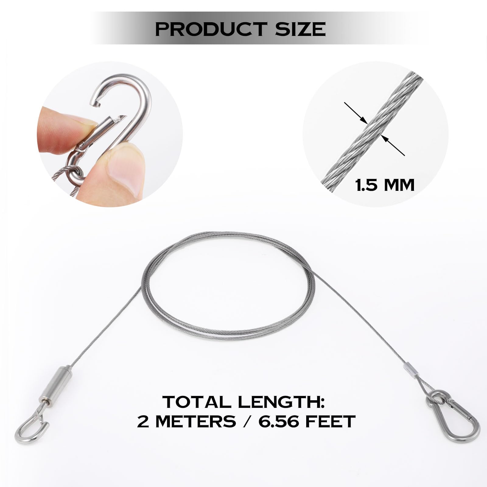 3 Pcs Picture Hanging Wires - Image 2