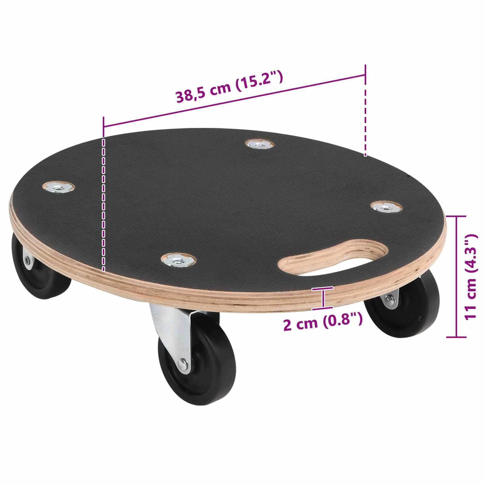 Carrello di Trasporto 6 PCS Grigio Legno Compensato, Commercio e Industria,Movimentazione di Materiali,Pianali di carico e Pallet, 12.03kg-42024932
