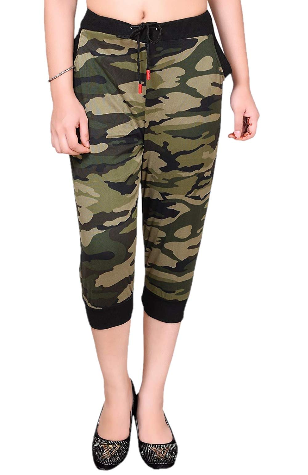 Women's Army Printed Comfort Capri (Camouflage)-image-14