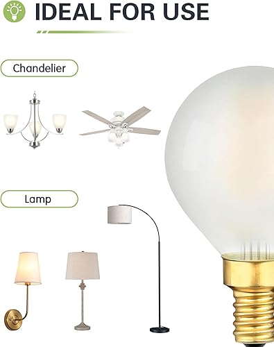 Miniatura 3 de Bombilla LED regulable G16.5 E12 esmerilada G16 12, bombilla LED equivalente a 40 W, bombillas Edison de candelabro blanco suave, 3000 K, 400