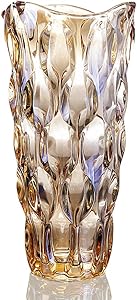 Flower Vase for Decor Glass Gold Vase 11.8