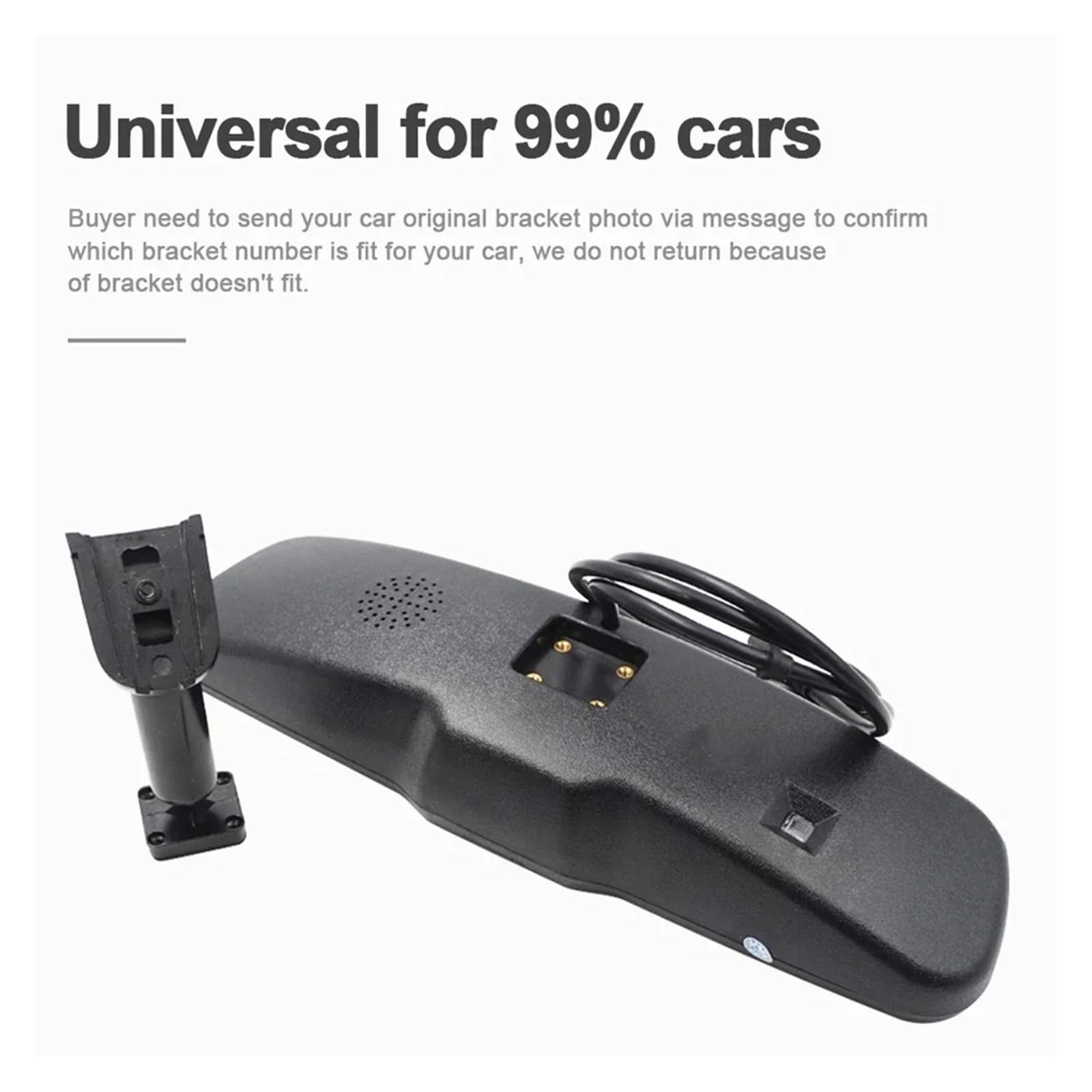 Camara Marcha Atras con Soporte Especial para Automóvil, Espejo Retrovisor De Marcha Atrás HD, Pantalla LCD TFT AHD De 4,3 Pulgadas para Automóvil