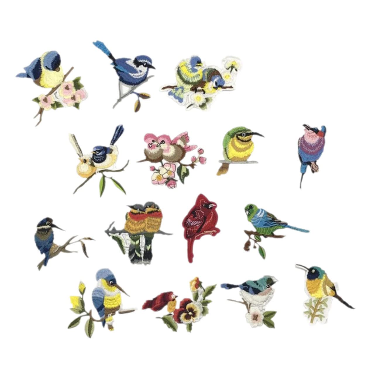 45stücke Teiliges Von Vogel-patches Zum Aufnähen Bestickte Applikationen Für Kleidung Handwerksbedarf Einfache Handhabung Für Kreative Projekte