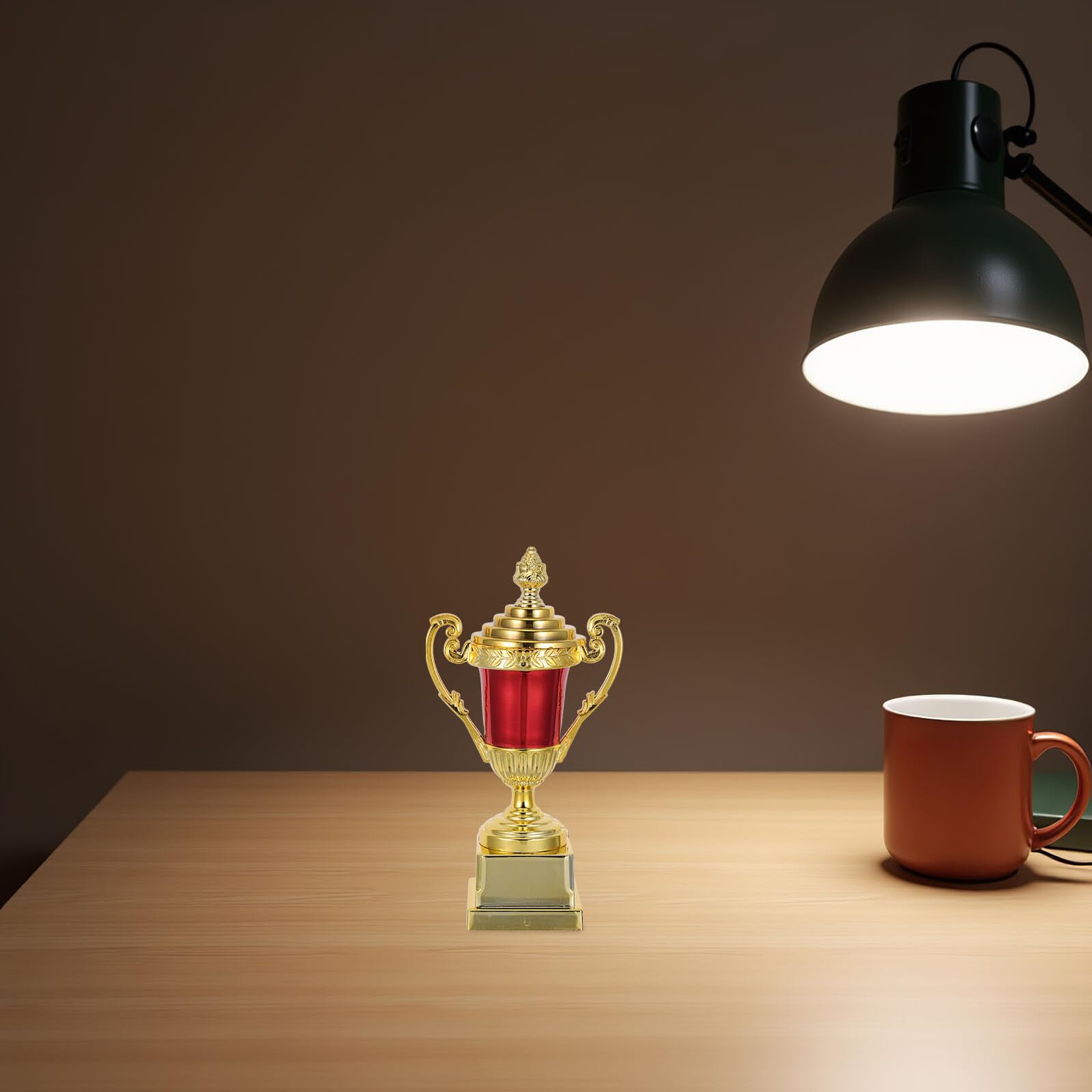 Abaodam Coppa Premio in Plastica Piccola per Competizioni Sportive Scolastiche Premio di Squadra Calcio e Lettura Leggero e Resistente per Cerimonie Riutilizzabile