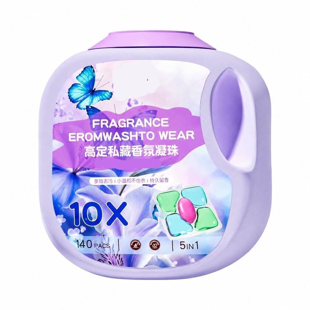 Perline 5-in-1 Per Bucato, 140 Pz., Profumo Bluebell. | Pulizia Profonda, Ammorbidisce E Protegge Il Colore, Fragranza Fresca.