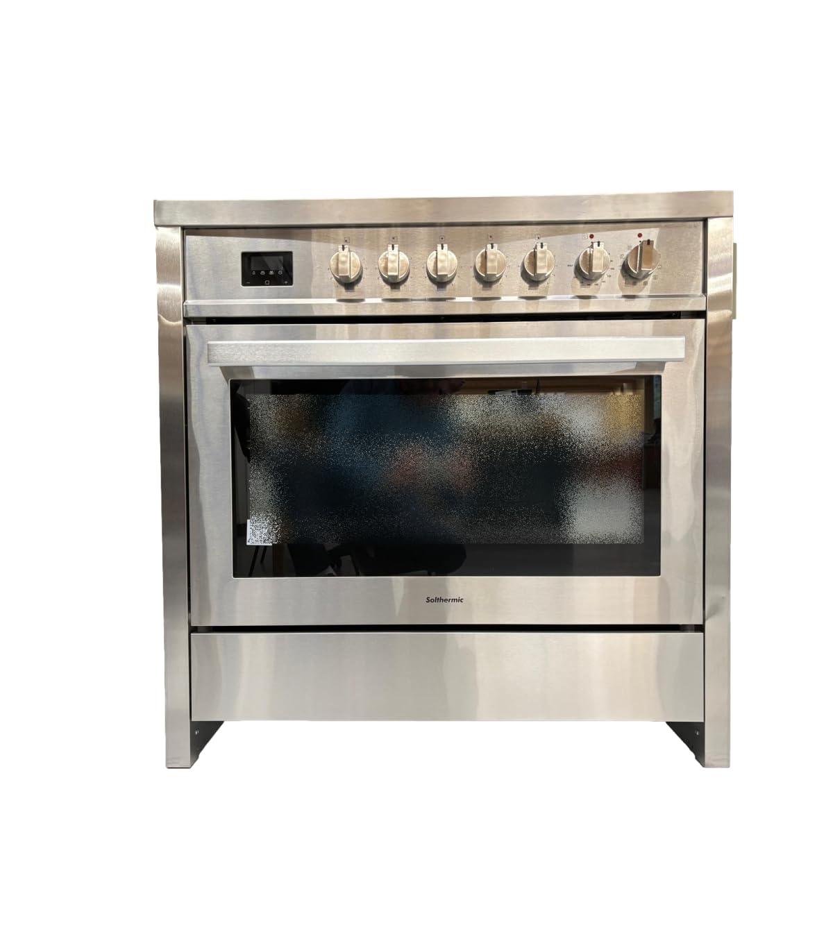 SOLTHERMIC VTI90AINOX INDUCCION CON HORNO ELECTRICO PANORAMICO/ANCHO 90 CMS / 5 FUEGOS CON ENCENDIDO AUTOMATICO/HORNO MULTIFUNCION 96 L. / ALTA GAMA