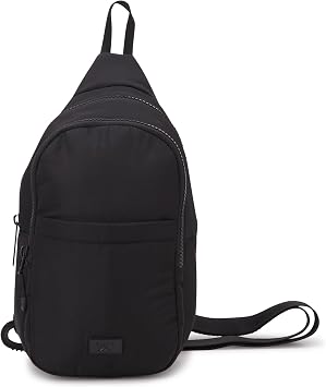 Reebok Unisex Crossbody Bag - Convertible Compact Durable Cross Body Bag for Women and Men - Gym and Travel Essentials, Size One Size, Thea II Black