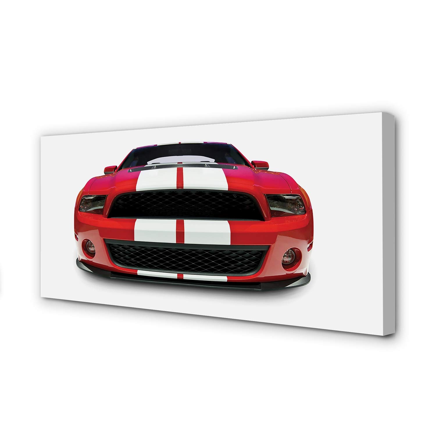 Peinture sur toile voiture rouge decoration murale de qualité Tulup