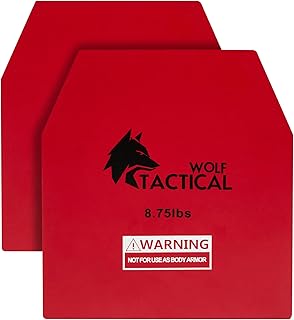 WOLF TACTICAL Weight Vest Plates - 5.75/8.75/14.5/19.75LB Pairs - WODs, Strength Training, Running, Heavy Workouts