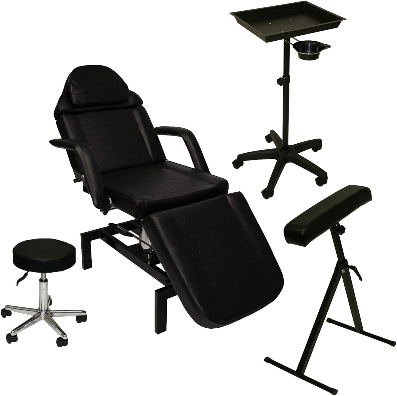 InkBed Tattoo Package Hydraulic Table Chair Arm Bar Bed Tray Studio Salon Spa Equipment