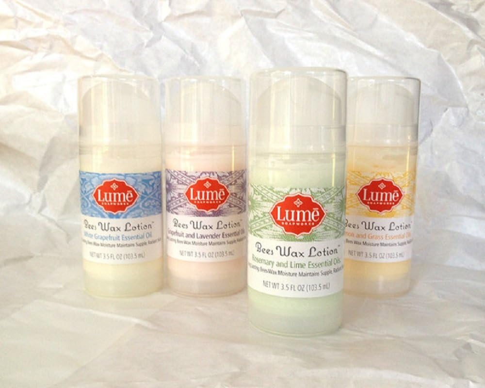Lume Soapworks - Natural Bees Wax Lotion (Purple-Lavender & Grapefruit)