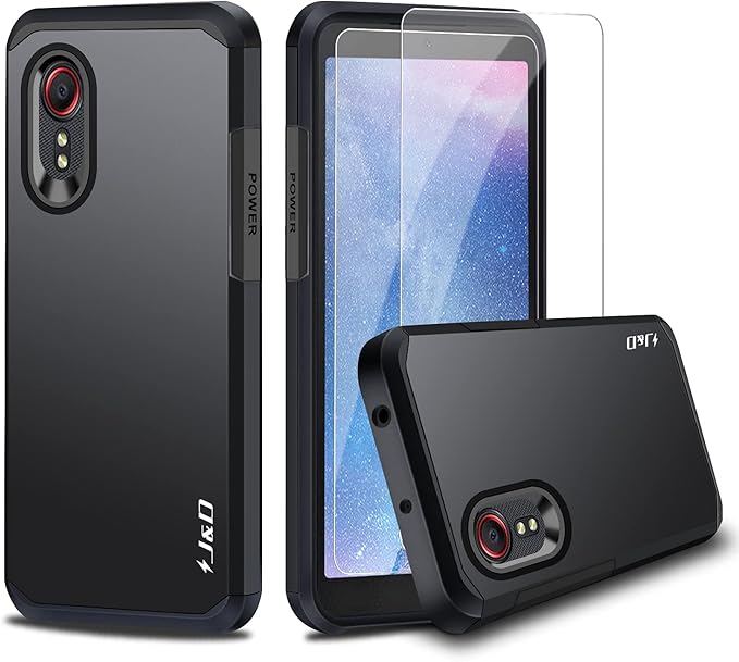 J&D Case Compatible for Samsung Galaxy Xcover 5 Case, Heavy Duty Hybrid