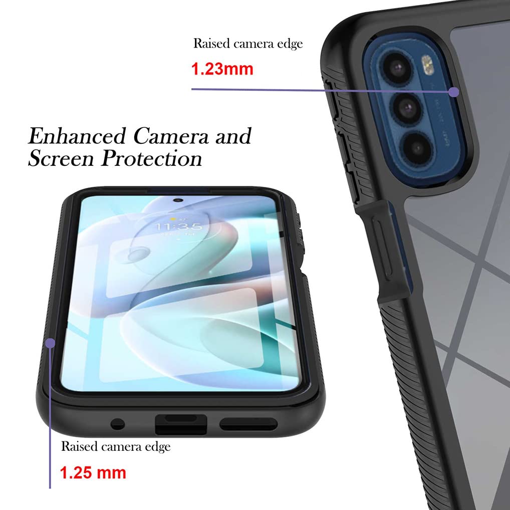 XINNI 360° Schutzhülle Für Motorola Moto G31/G41 – Stoßfest, Mit Integriertem Bildschirmschutz, Dunkelblau