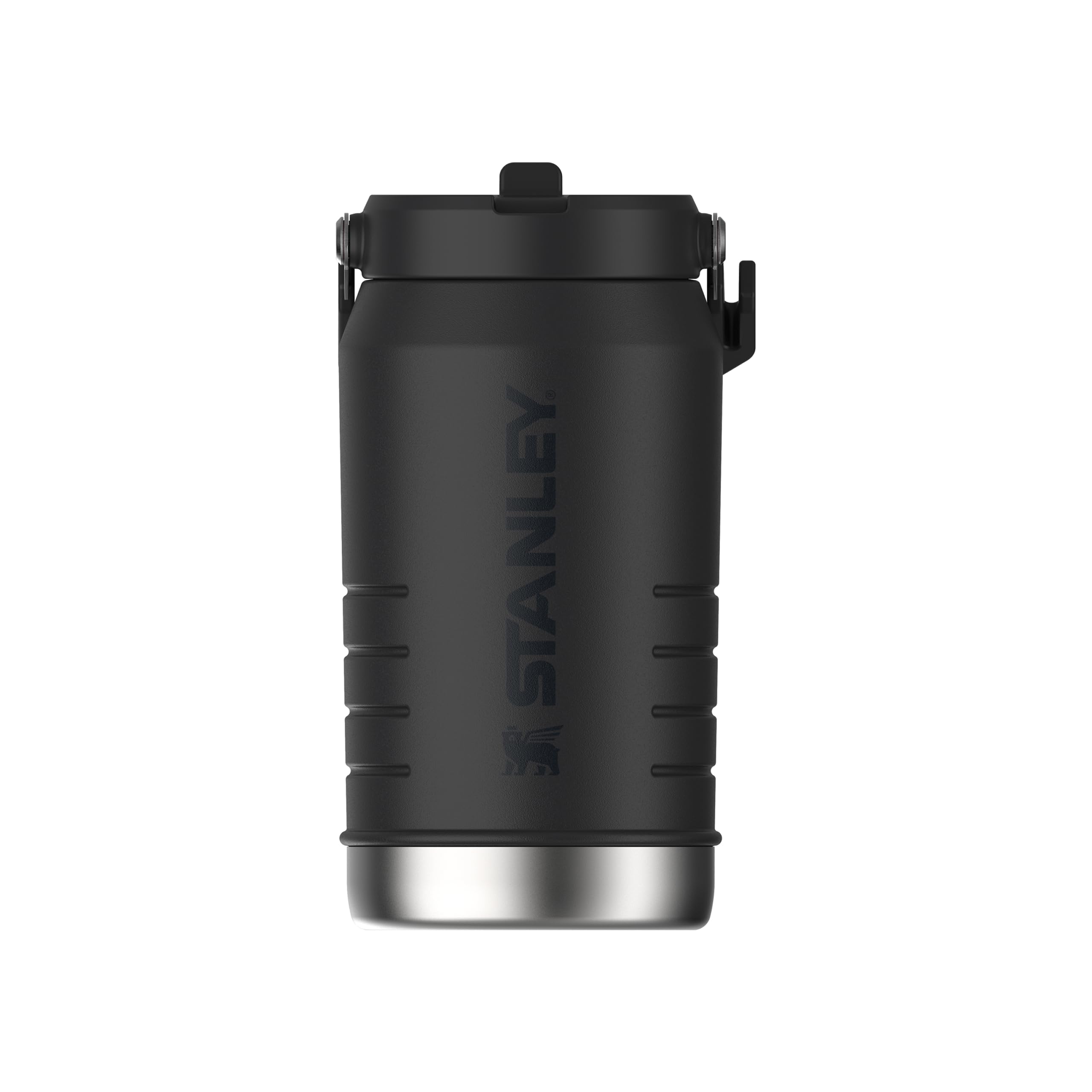 Stanley 1913 Flip Straw 2.0 Waterfles Met Rietje 0.7L - 10 Uur Koud - 2 Dagen Koud Met Ijs - Roestvrijstalen Drinkfles - BPA Vrij - Lekvrij - Vaatwasserbestendig - Black
