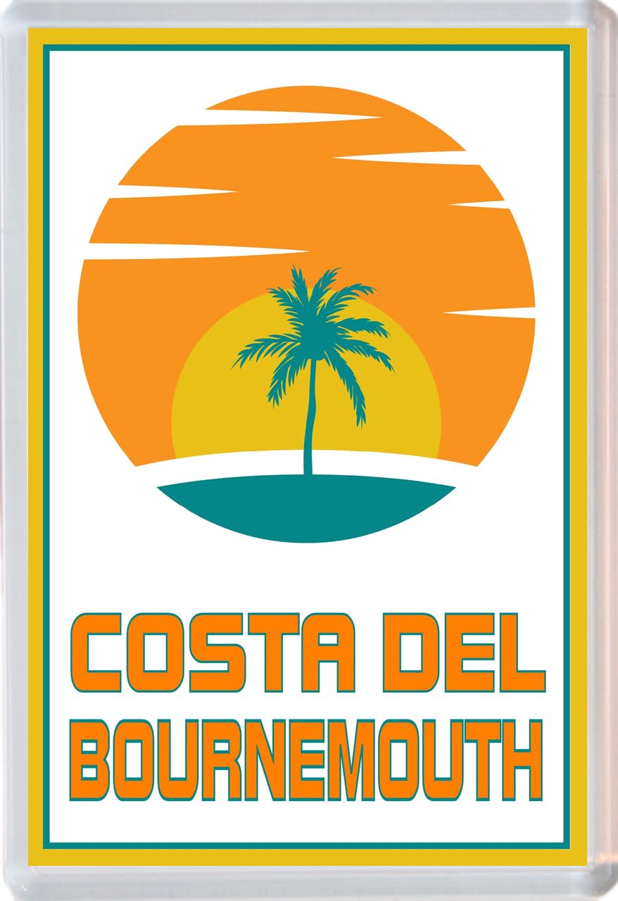 Baked Bean Store Multicolor Costa Del Bournemouth - Jumbo Fridge Magnet 96 X 67Mm