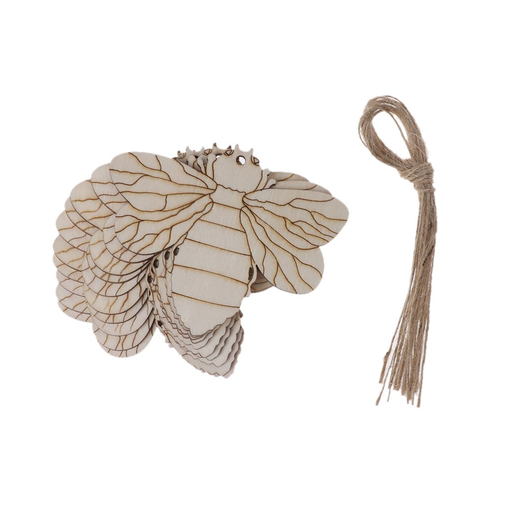 NEWFT 10Pcs Easter Party Decor Wooden Home Wall Door Hanging Ornament Decoration