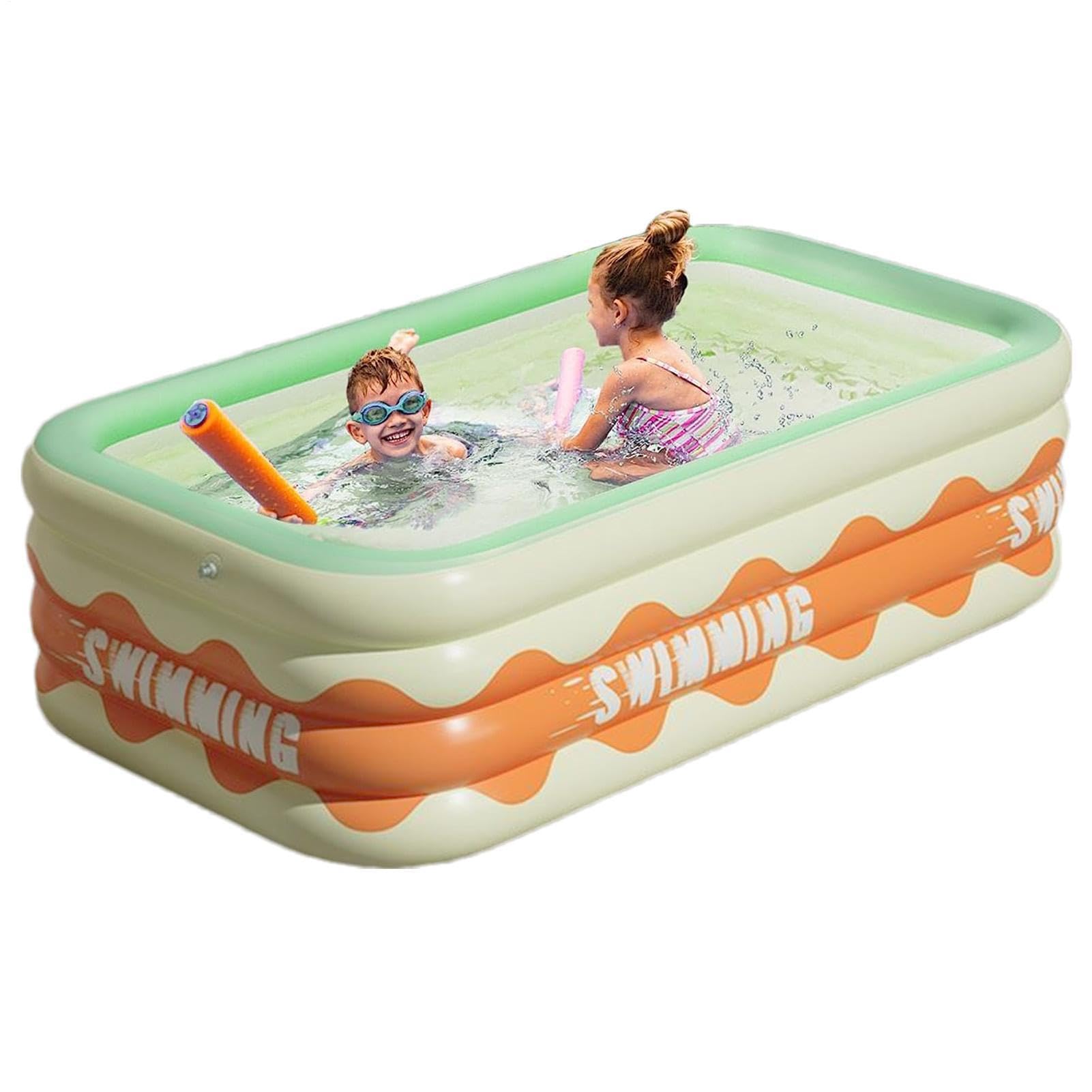 Piscina Gonfiabile Bambini Rettangolare 210 Cm PVC | Piscina Per Bambini