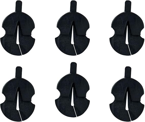 10Pcs Tourte Style Violin Rubber Mute, Practice Mute for Small Violas Violin Fiddle Silent Silencer Parts 26.5x16.5x8.2mm