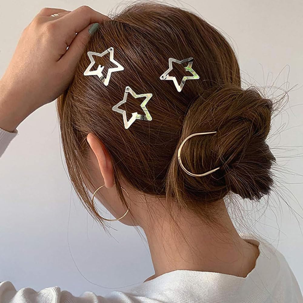 50 Pcs Star Hair Clips