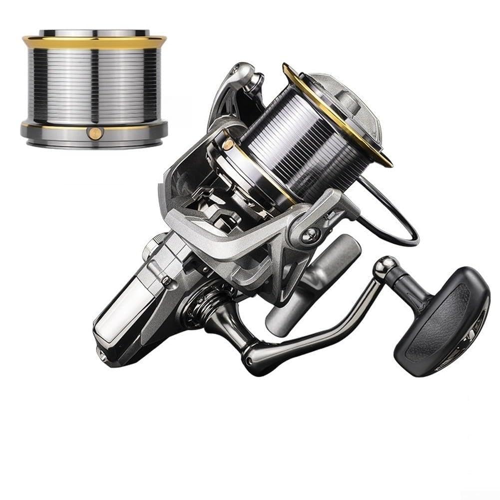 Langlebiges Metall Spinnrolle für Meer 20kg Bremse | Metallgehäuse, 20kg Maximalbremse, links/rechts umstellbar, korrosionsbeständig, ideal für Monsterfische
