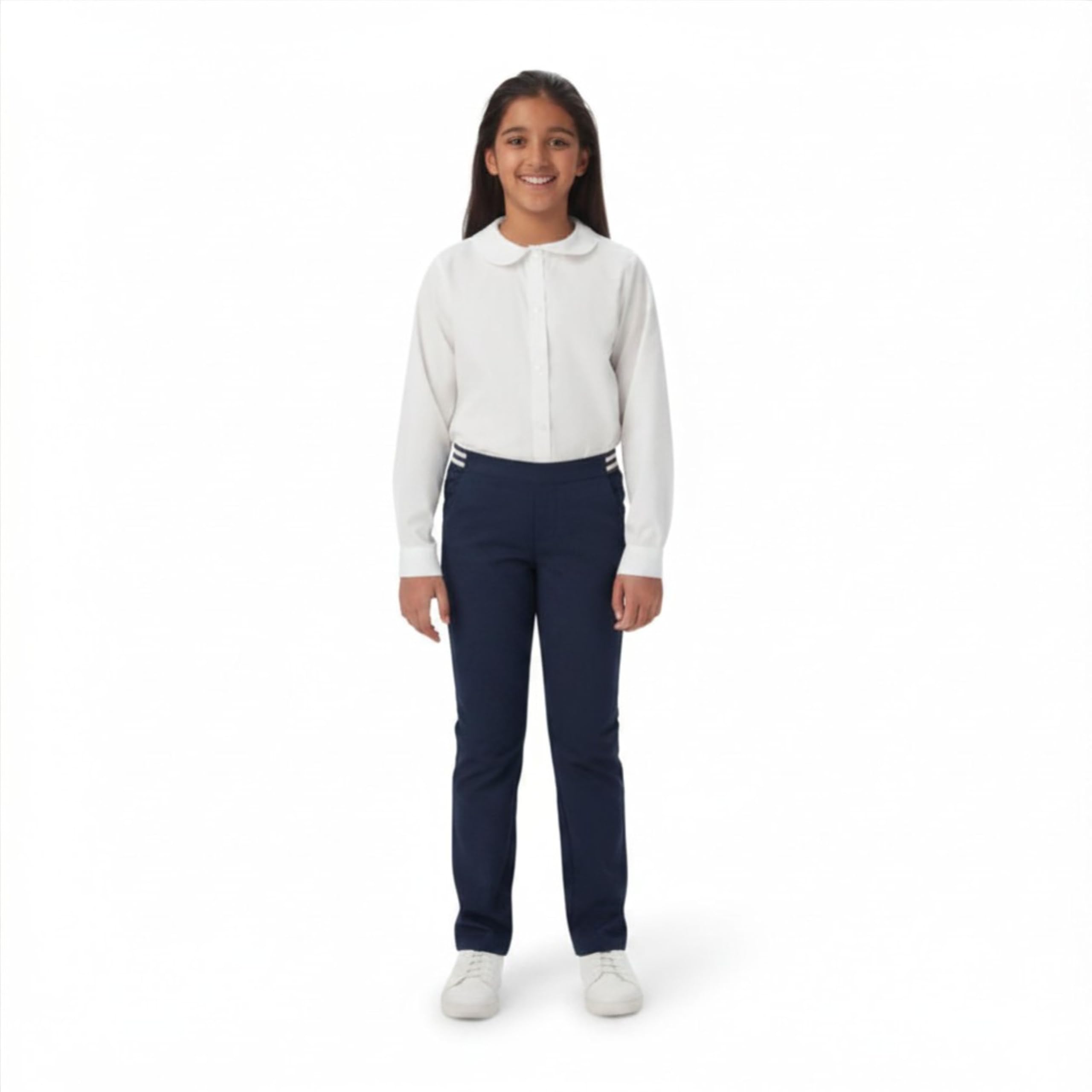 French Toast Pantalon Extensible à Enfiler pour Filles avec Taille élastique et Poches