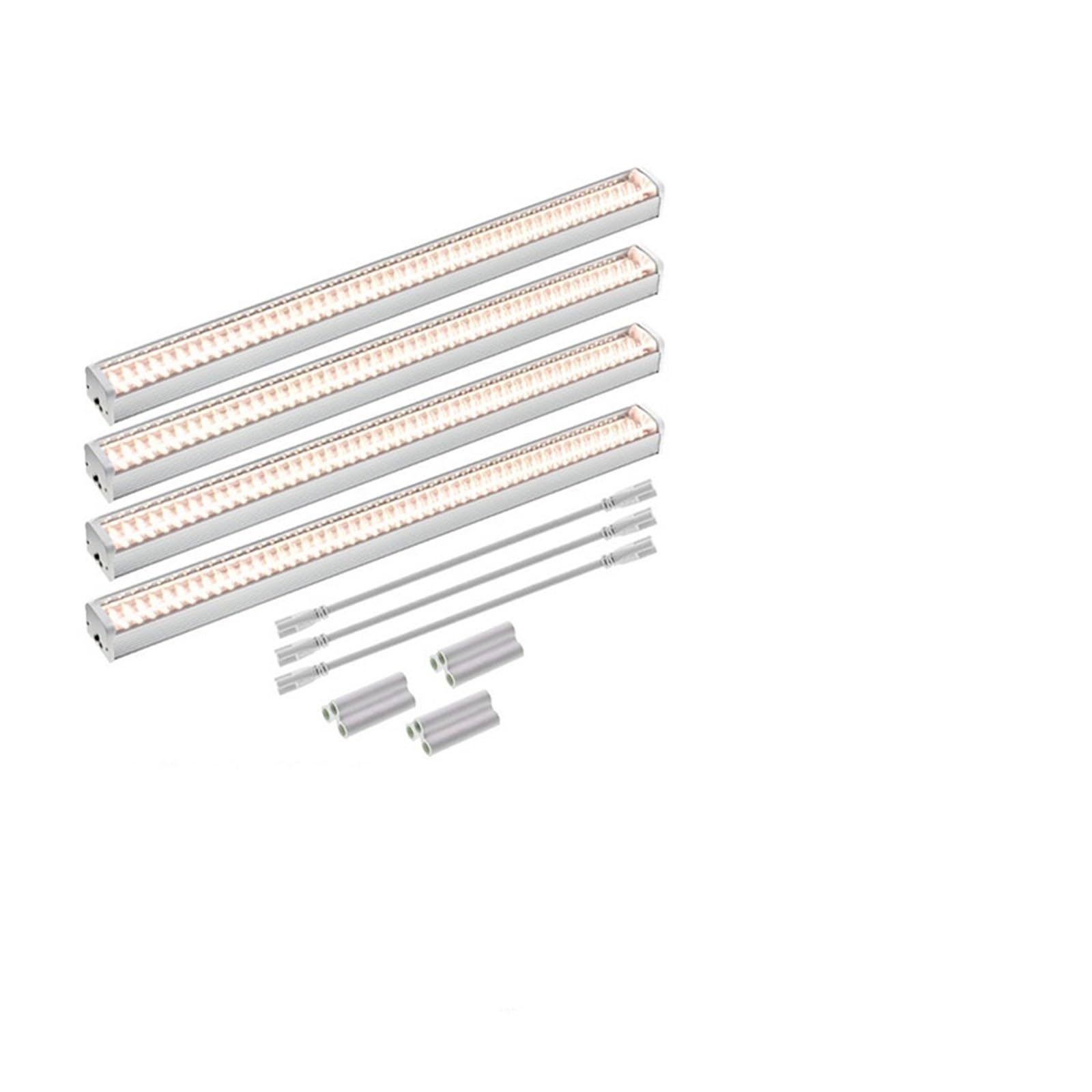 światło roślinne, Pełne spektrum światła do uprawy lampy LED roślin światło o wysokiej wydajności świetlnej Phytolamp sadzonek kwiatów(4Pcs 4000K,PLUG_WITHOUT TIMER)